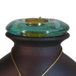 URNA DE CRISTAL CON VELA
